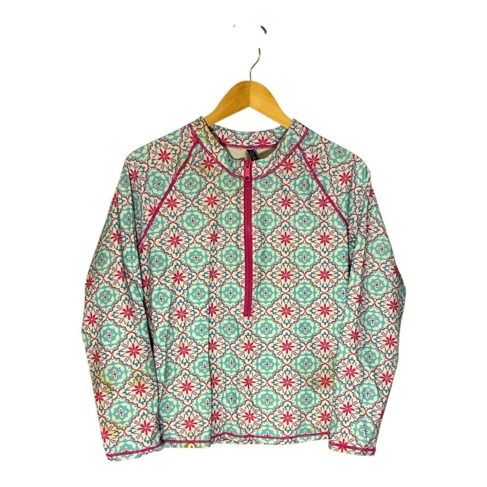 AQUA ET SOL Hilton Head Rash Guard - UPF 50+, Zip Neck, Long Sleeve Large - Picture 6 of 6